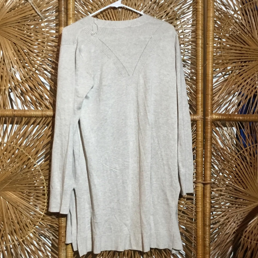 89th & Madison Cardigan Sweater Gray Size Small